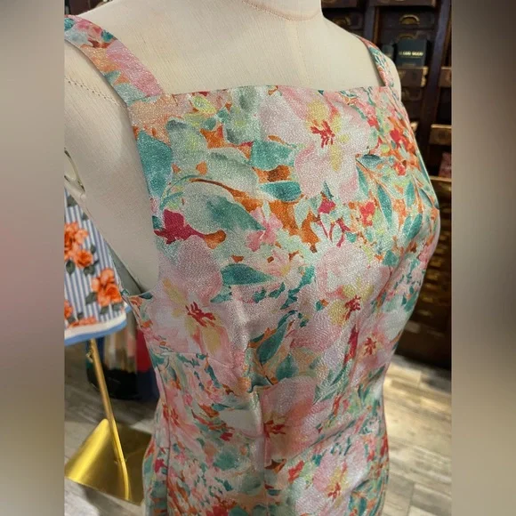 NWT Hutch Arlie Dress in Multi Azalea Garden Shimmer Jacquard Size Small